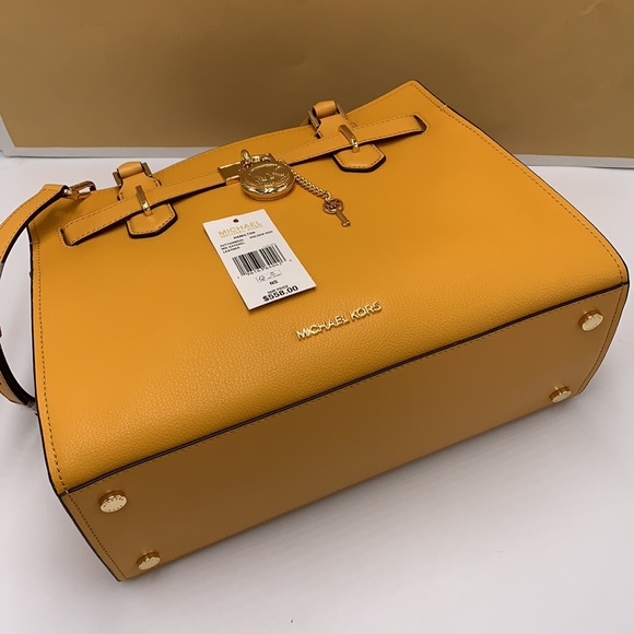 MICHAEL KORS Hamilton Medium Leather Satchel - Picture 10 of 10